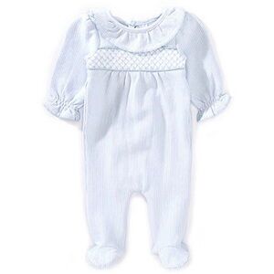 Edgehill Collection Baby Girls Long Sleeve Stripe Footie Coverall